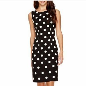 Polka Dot Sheath Dress